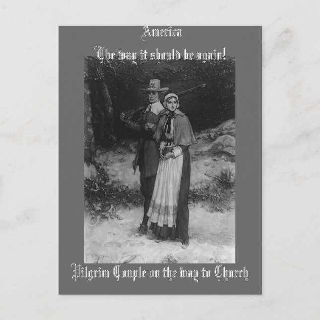 Amerika Der Weg, wie es wieder sein sollte! Postkarte (Vorderseite)