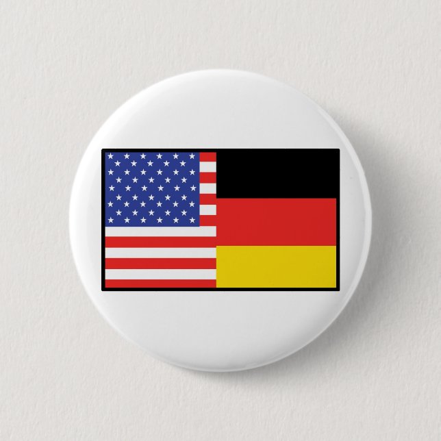 Amerika Deutschland Button (Vorderseite)