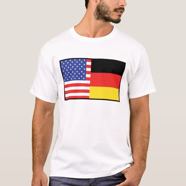 Amerika Deutschland T-Shirt (Vorderseite)