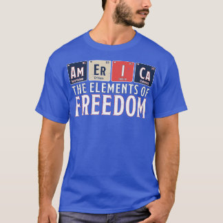 Amerika Die Elemente der Freiheit regelmäßig Tabel T-Shirt