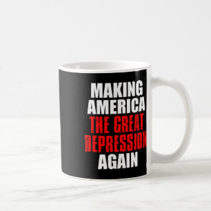 Amerika die Große Depression wieder zu Zolltarifen Kaffeetasse