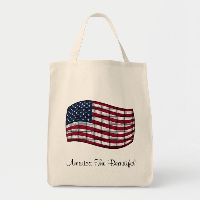 Amerika die schöne Lebensmittelgeschäft-Tasche Tragetasche (Vorne)