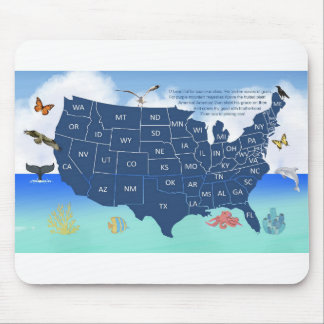 Amerika: Die schöne Maus-Pad Mousepad