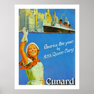 Amerika dieses Jahr von Königin Mary Poster
