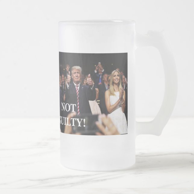AMERIKA DONALD TRUMP NICHT GEFÄHRDET! 3 GLASDESIGN MATTGLAS BIERGLAS (Rechts)