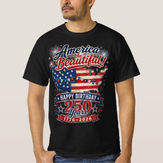 Amerika, du Schöne! 250. Geburtstag T-Shirt