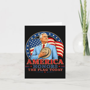 Amerika ehrt die Flagge heute - patriotisches Desi Karte