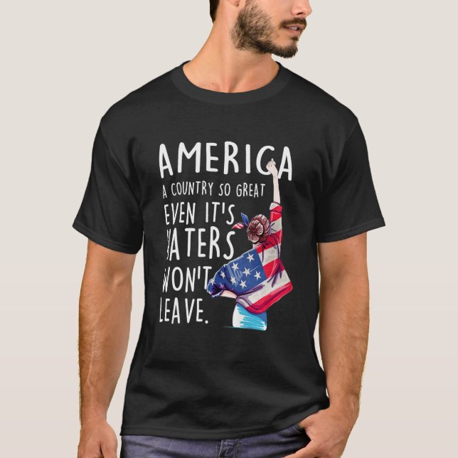 Amerika - ein Land, das so groß ist, selbst seine  T-Shirt (Vorderseite)