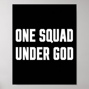 Amerika Ein Squad Unter Gott (trump 2020) Poster