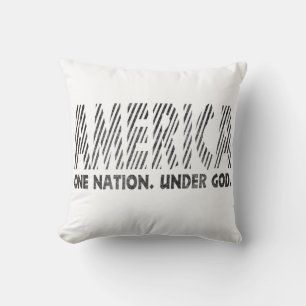 Amerika, eine Nation unter Gott, amerikanischer T  Kissen
