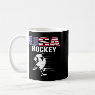 Amerika Eishockey-Liebhaber Jersey - USA-Flagge Kaffeetasse