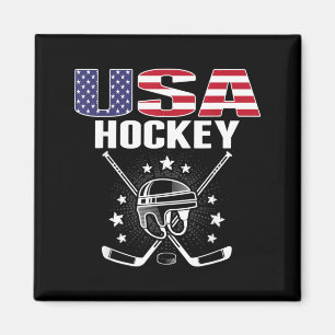 Amerika Eishockeyfans Jersey USA-Flagge Unterstütz Magnet