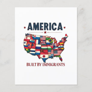 Amerika erbaut von Immigranten Patriotic American Flyer
