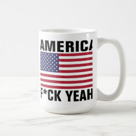 Amerika, F*ck ja! Lustig Kaffeetasse