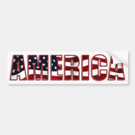 Amerika farbenfroh und patriotisch autoaufkleber