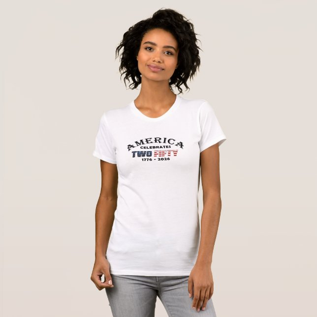Amerika feiert 250 Design T-Shirt (Vorne ganz)