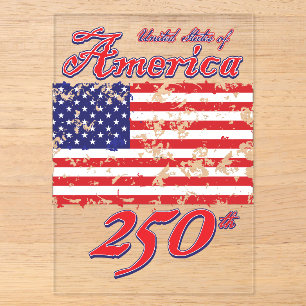 Amerika feiert 250 Jahre Acryleinladungen