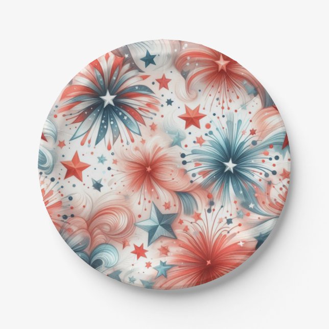 Amerika feiert pappteller (Vorderseite)