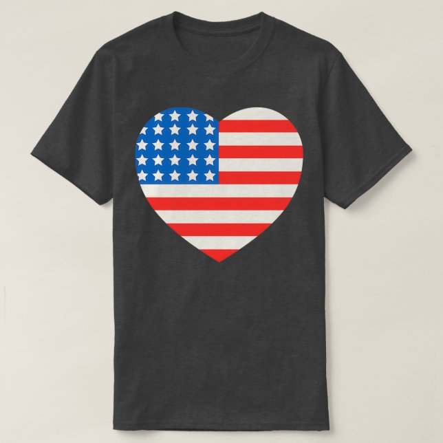 Amerika Flag Herzlichen Glückwunsch 4. Juli T-Shirt (Design vorne)