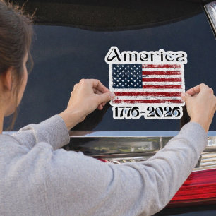 Amerika-Flagge 1776 bis 2026 USA 250. Jubiläum Aufkleber