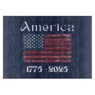 Amerika-Flagge 1776 bis 2026 USA 250. Jubiläum Schneidebrett