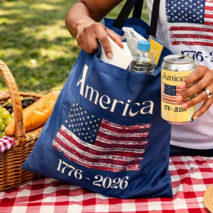 Amerika-Flagge 1776 bis 2026 USA 250. Jubiläum  Tasche