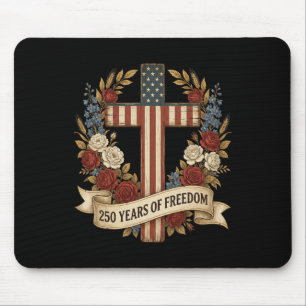 Amerika-Flagge 250-Jahr-Feier USA-Shirt 1776 2026  Mousepad