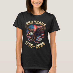 Amerika-Flagge 250-Jahr-Feier USA-Shirt 1776 2026 T-Shirt