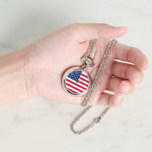 Amerika-Flagge Armbanduhr
