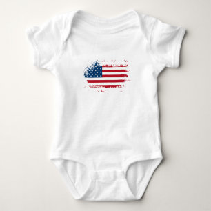 Amerika-Flagge Baby-Body und Einteiler