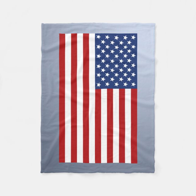 Amerika-Flagge Fleecedecke (Vorderseite)