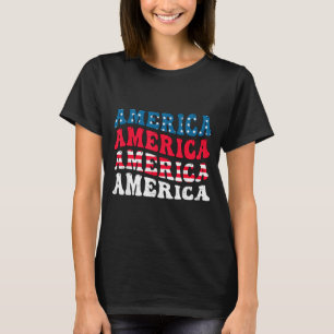 Amerika-Flagge Grafik lustig 4. Juli T-Shirt