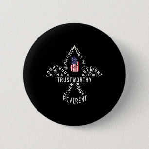 Amerika-Flaggen-Scouting-Gesetz Button