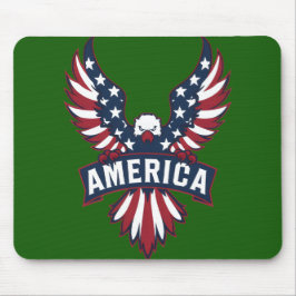 Amerika flaggt. Adler. Mousepad