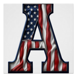 Amerika flaggt. poster