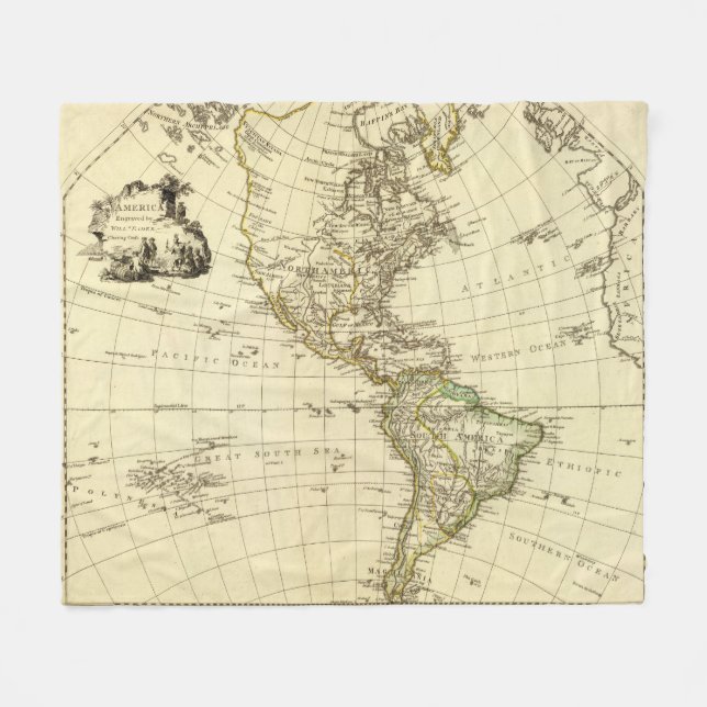 Amerika Fleecedecke (Vorderseite (Horizontal))