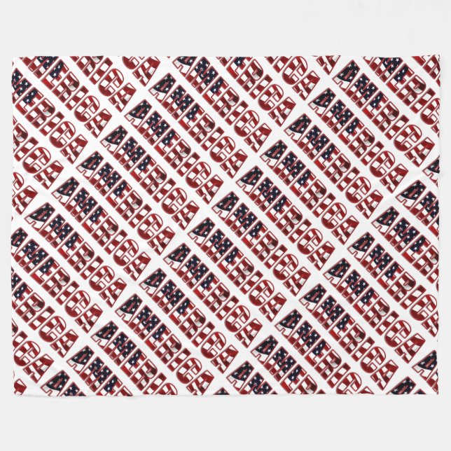 Amerika Fleecedecke (Vorderseite (Horizontal))