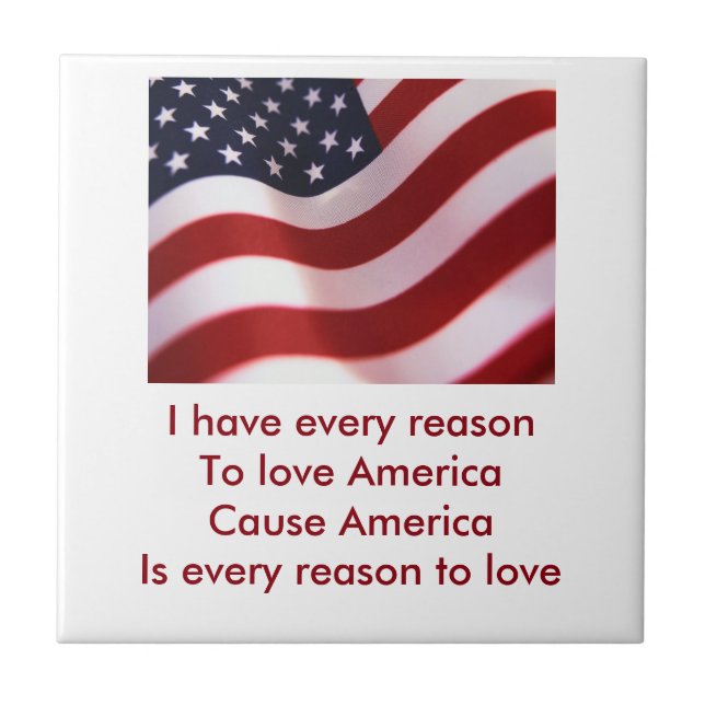 Amerika Fliese (Vorderseite)