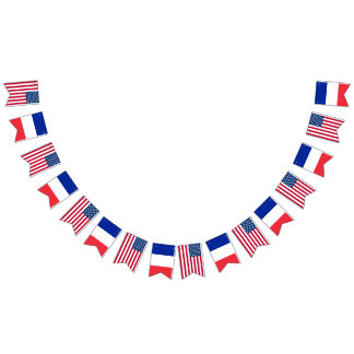 Amerika Frankreich Hochzeit Wimpelkette