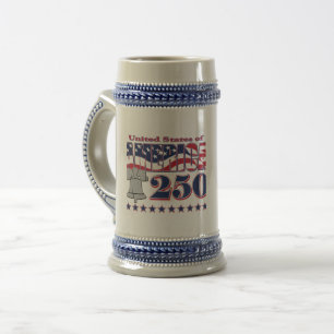 Amerika Freiheitsglocke 250 Bierglas