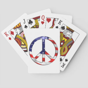 Amerika Friedenszeichen Spielkarten