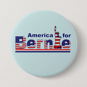 Amerika für Bernie Button