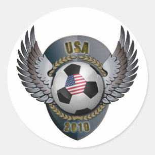 Amerika-Fußball-Wappen Runder Aufkleber