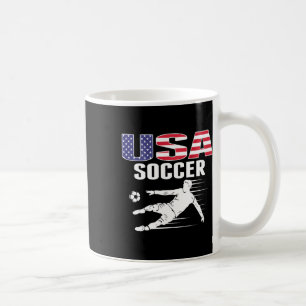 Amerika Fußballfans Jersey USA-Flagge Support Fuß Kaffeetasse
