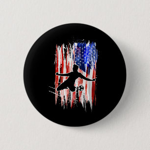 Amerika Fußballfans Trikot - Vereinigte Staaten Fo Button