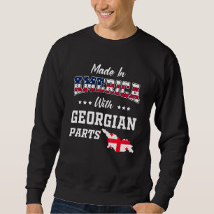 Amerika georgische Teile Georgia Karte USA-Flagge Sweatshirt