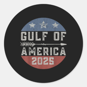 Amerika Golf Mexiko - Golf von Amerika 2025 Ret. Runder Aufkleber