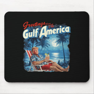 Amerika Golf Trump 2024 Retro Beach USA Mousepad