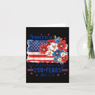 Amerika Gott vergieße Gnade über dich 250 Jahre se Karte