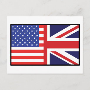 Amerika Großbritannien Postkarte